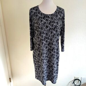 Michael Kors black/white snakeskin dress